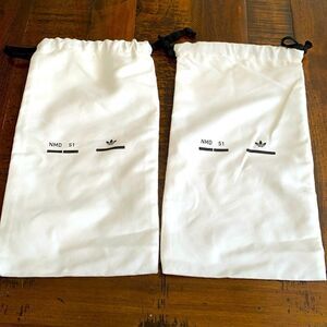 2 Empty Adidas NMD S1 Dust Bags - Replacement Storage Gift Duster Bag